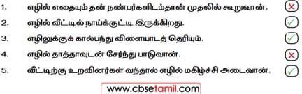 Class 2 Tamil Solution - Lesson 4 நானும் நாங்களும் - பொருத்தமான குறியிடுக