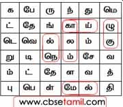 Class 2 Tamil Solution - Lesson 1 - சொற்களைத் தேடி வட்டமிடுக