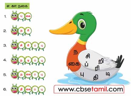 Class 3 Tamil Solution - Lesson 2 வாத்தில் உள்ள எழுத்துகளைக் கொண்டு புதிய சொற்களை உருவாக்குக.
