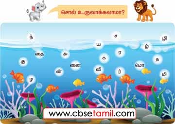 Class 4 Tamil Solution - Lesson 1 சொல் உருவாக்கலாமா?