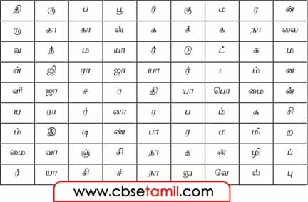 Class 7 Tamil Chapter 3.5 - குறிப்புகளைக் கொண்டு தலைவர்களின் பெயர்களைக் கட்டங்களிலிருந்து கண்டுபிடித்து எழுதுக.