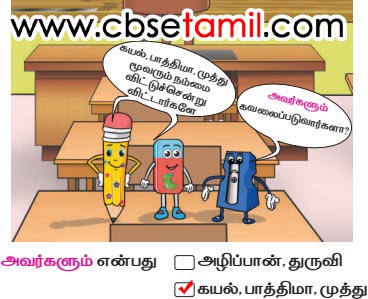 Class 2nd Book Back Answer - vittu sellathay - Vannam Itta Sol Yaarai Kurikirathu b